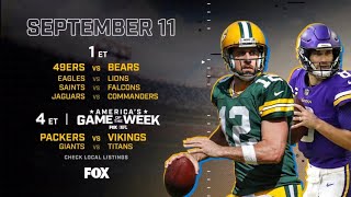 NFL on FOX week 1 2022 lineup [upl. by Honeywell902]