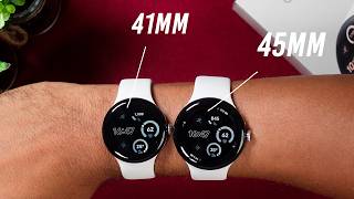 Google Pixel Watch 3  45mm vs 41mm Size Comparison on Wrist [upl. by Egap]