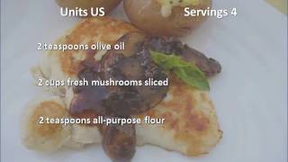 Weight Watchers Chicken Marsala recipe [upl. by Schuman819]