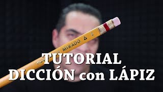 TUTORIAL DICCIÓN con LÁPIZ  3 pasos para mejorar tu dicción  Dicción y Voz  Tavo Garay [upl. by Paucker627]