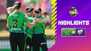 Indian Star Yastika Bhatia Sets Up Win  Melbourne Stars v Hobart Hurricanes Highlights  WBBL10 [upl. by Olegnad]