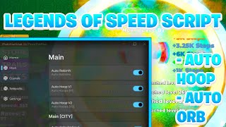 NEW BEST Legends Of Speed Keyless Script Pastebin  ROBLOX Auto Farm amp Auto Rebirth [upl. by Papke]