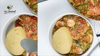 OILLESS OKRA SOUP  HEALTHY OIL FREE OKRA SOUP  OILLESS OKRO SOUP [upl. by Vine667]