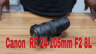 Unboxing The New Canon RF 24105mm F2 8L Lens [upl. by Aenyl545]