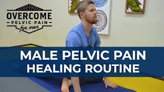 Overcome Male Pelvic Floor Dysfunction  30 Minute Healing RoutineStretches [upl. by Noreik]