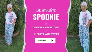 Jak w paru krokach wydłużyć spodnie  przeróbki krawieckie [upl. by Noiztneb]