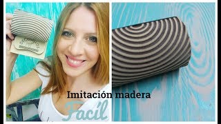 Como hacer imitación de madera fácil ♥ Marina Capano [upl. by Eedrahc]