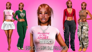 IT GIRL SIMS 4 STREETWEAR LOOKBOOK TRENDY CAS  CC FOLDER  SIM DL [upl. by Hengel]