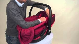 MaxiCosi  How to install the Footmuff Pebble and Pebble Plus baby car seat [upl. by Theresa]