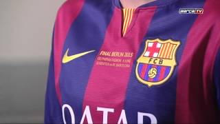 Special FC Barcelona jersey for Champions League final [upl. by Joon]