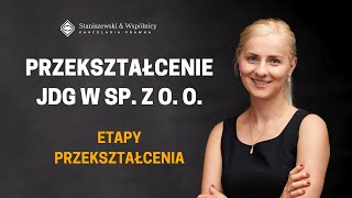 Przekształcenie JDG w spółkę z o o [upl. by Donia]