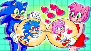 Brewing Cute Pregnant amp Brewing Cute Baby  Shin Amy Is Sexy  Sonic The Hedgehog 3 Animation [upl. by Ahseiuqal]