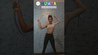 Zumba while hula hooping🔥 DM to join online classes with hoopstaracademy onlinekidsclasses [upl. by Elfont324]