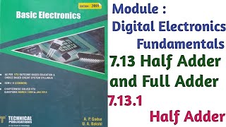 Basic Electronics Engineering  Digital Electronics Fundamentals  Full Adder [upl. by Natalee]