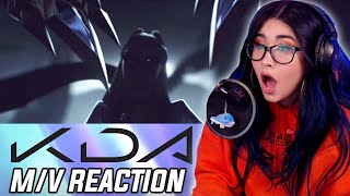 KDA  VILLAIN ft Madison Beer and Kim Petras Official Video  Starring Evelynn MY REACTION [upl. by Litch]