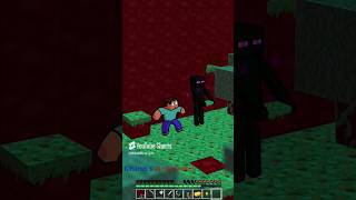 Enderman Encounters Steve to play hardcore minecraft minecraftshorts [upl. by Eelsew]