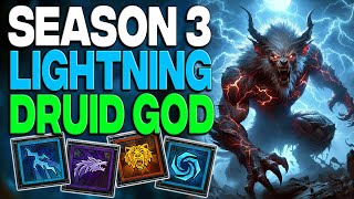 This Season 3 Druid Build DELETES EVERYTHING Lightning Storm  Diablo 4 [upl. by Assen]