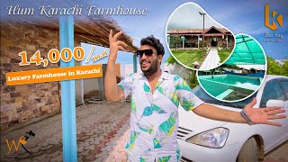 Luxury Farmhouse in 14000rs😳Hum Karachi Farmhouse😍Best Place In Karachi🔥 [upl. by Caine]