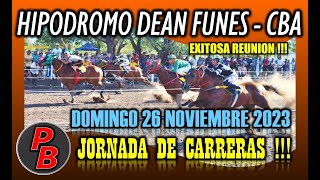 CARRERAS HIPODROMO DEAN FUNES  CORDOBA 26112023 [upl. by Eseer757]