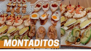 23 MONTADITOS  PINCHOS VARIADOS Recetas Navideñas 23VlogMas Recetas [upl. by Nylhtiak]