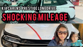 KIA CARENS MILEAGE 2022 Prestige Variant 15L MT  Petrol  Highway Drive  Performance  Review [upl. by Decato701]