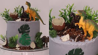 Easy dinosaur cake idea [upl. by Eizdnil]