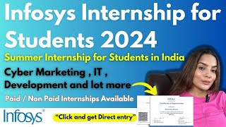 Infosys Launched Global Internship Programs  Infosys Internship 2024  Project Based [upl. by Ynaffit182]