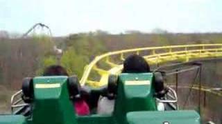 Upside down roller coaster takes six year old by surprise [upl. by Acnaib]