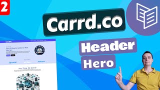 Create One Page Website on Carrd Header Hero [upl. by Baumann]