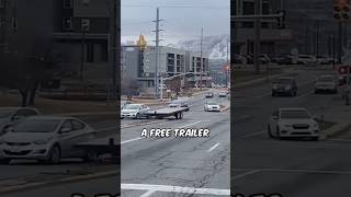 Pickup Truck Loses Trailer [upl. by Pederson353]