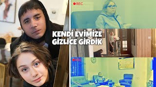 KENDİ EVİMİZE GECE GİZLİCE GİRDİK  Annemi Korkuttuk [upl. by Ilse]