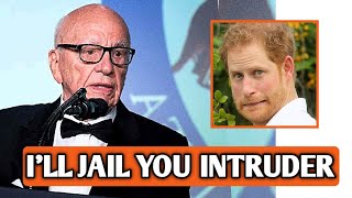 Rupert Murdoch Threaten To DRAG Harry To Court For Trespassing After Appear Uninvited To His Wedding [upl. by Nayrda]