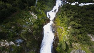 Stuibenfall  Waterfall  Austria  ALPEN  5  HD 🎬 [upl. by Doherty695]