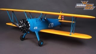 HobbyKing Daily  HKing Stearman PT17 Biplane EPO 1200mm PNF [upl. by Annod]