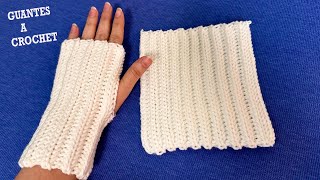 PASO A PASO PARA TEJER GUANTES A CROCHET [upl. by Nnayllehs]