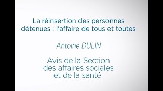 PARTAGER DIFFUSER POUR UNE AUTRE HUMANITÉ 19  La réinsertion des détenus 136 [upl. by Timotheus]