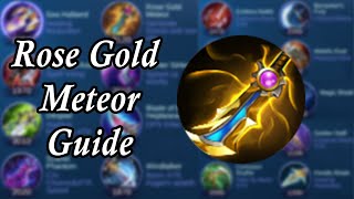 Rose Gold Meteor  Attack  Mobile Legends Quick Item Guide [upl. by Idnib504]