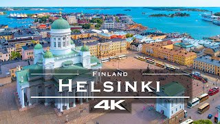 Helsinki Finland 🇫🇮  by drone 4K [upl. by Didier916]