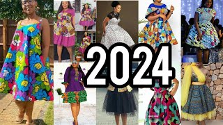 💝🌸 Hottest Ankara short gown styles  African dresses in pagne  Ankara styles 2023 amp 2024 [upl. by Dweck]