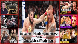 UFC 302 Islam Makhachev submits Dustin Poirier Reaction [upl. by Ennirroc]