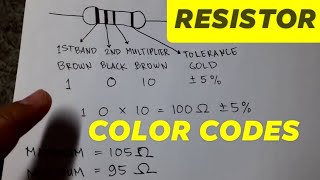 Resistor Color Coding and COMPUTATION 4 Band  basic electronics  Philippines [upl. by Menon]