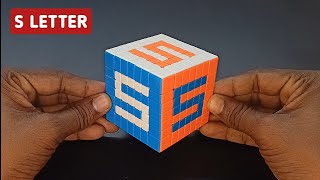 HOW TO WRITE ✍️ quot S quot LETTER ON 7X7 RUBIKS CUBE  Anshu Deep [upl. by Even]