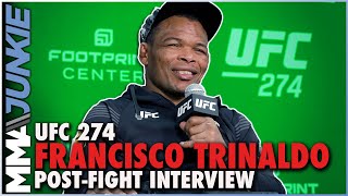 Francisco Trinaldo happy to put on another fan favorite fight  UFC274 [upl. by Zeuqcaj]