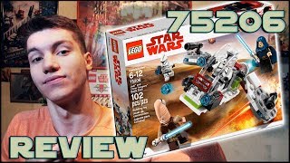 Lego Star Wars 75206 Jedi amp Clone Troopers Battle Pack Review  Обзор ЛЕГО Звёздные Войны [upl. by Neelehtak]