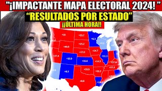 quot¡Resultados por Estadoquot ¡Impactantes Cambios en el Mapa Electoral 2024 Harris  Trump [upl. by Ahseyd]