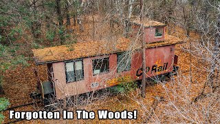 This Vintage 1940s Train Caboose Has Sat ABANDONED in the Forest for Over 30 Years [upl. by Floridia]