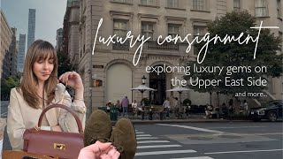 NYC SHOPPING UES Luxury Consignment Shops Midtown New serum amp How I shoot content  Ajda NYC [upl. by Ahsam]