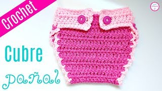 CÓMO TEJER CUBRE PAÑAL CROCHET [upl. by Kimberlyn]