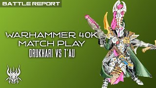 Tau vs Drukhari  Warhammer40k  Battle Report  Skaredcast [upl. by Ivey]