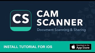 How To Install and Use CamScanner on iOS [upl. by Une]